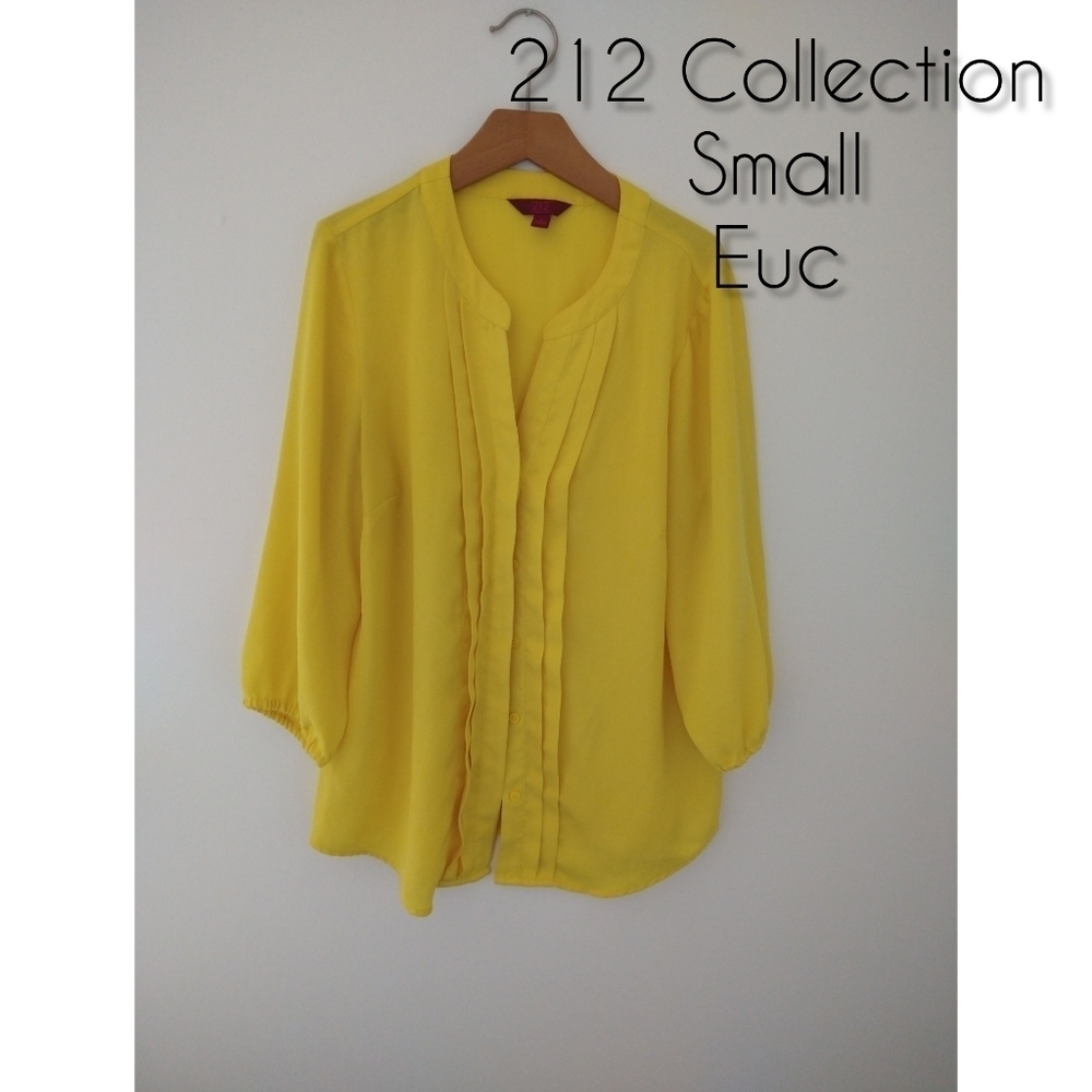 212 Collection Yellow Small Blouse